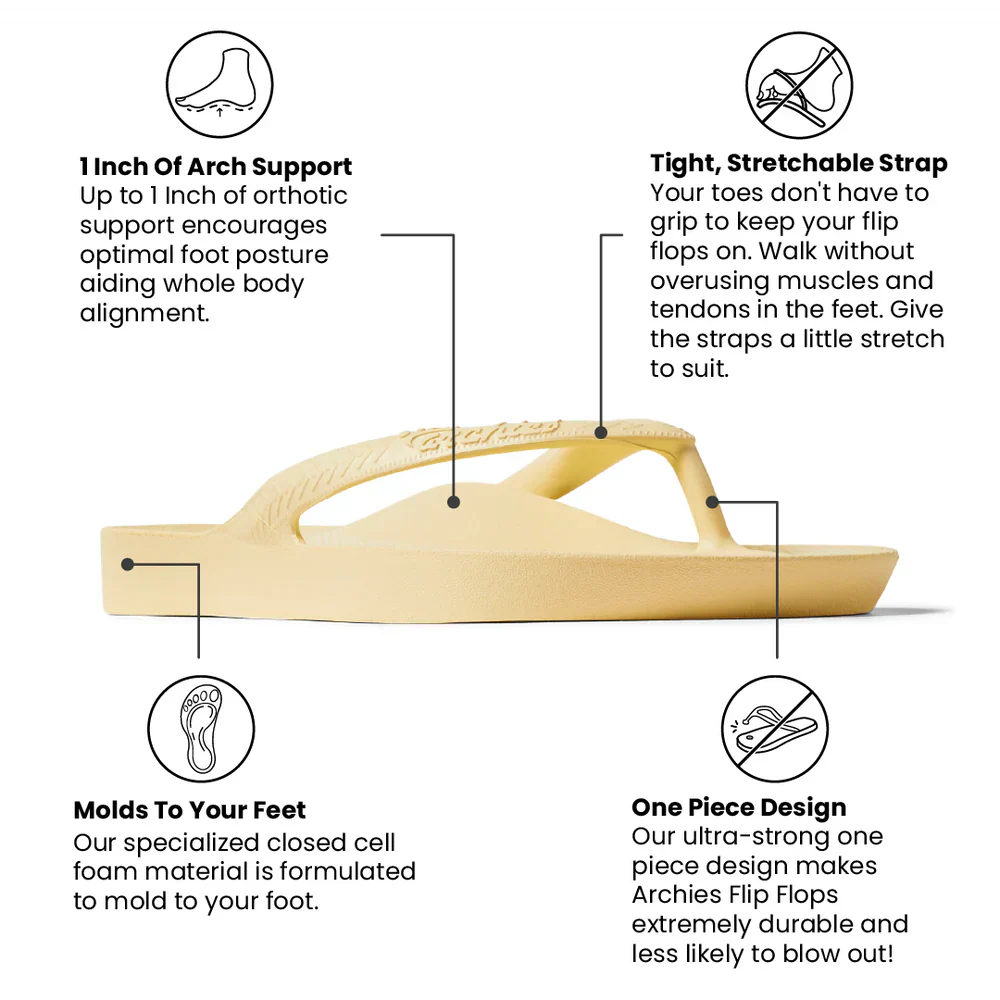 ARCHIES W FLIP FLOPS - YELLOW - Image 5