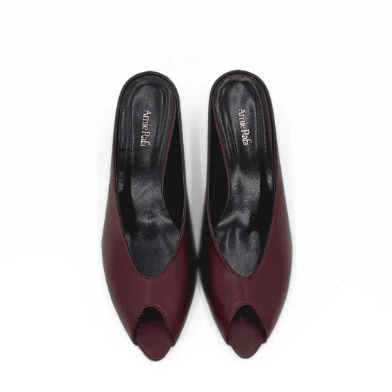 AMIE RAFA AUDREY HEEL BURGANDY - Image 2