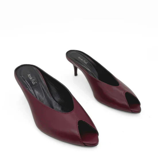 AMIE RAFA AUDREY HEEL BURGANDY - Image 3