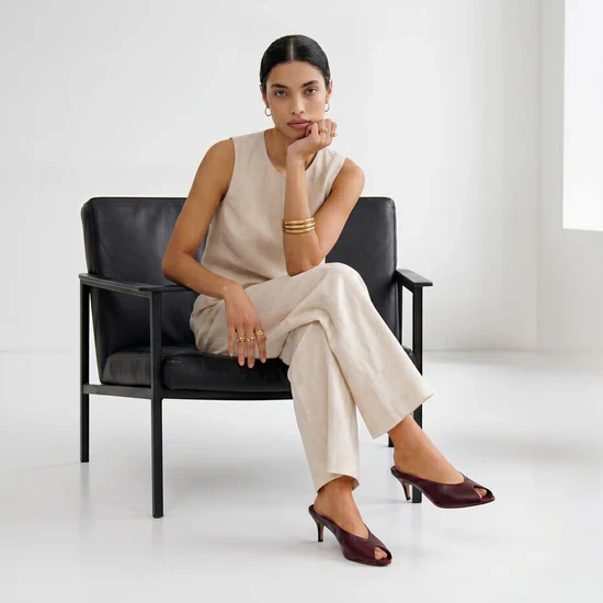 AMIE RAFA AUDREY HEEL BURGANDY - Image 4