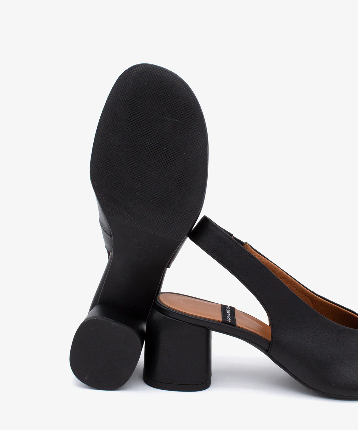 ANGEL ALACRON BEIRA SLING HEEL IN BLACK - Image 2