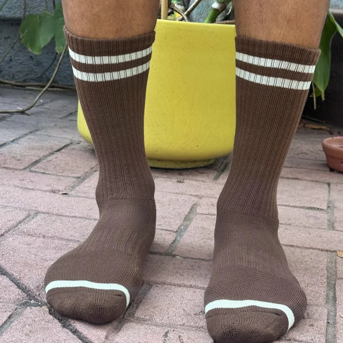 LEBON SHOPPE EXTENDED BOYFRIEND SOCKS WOOD X