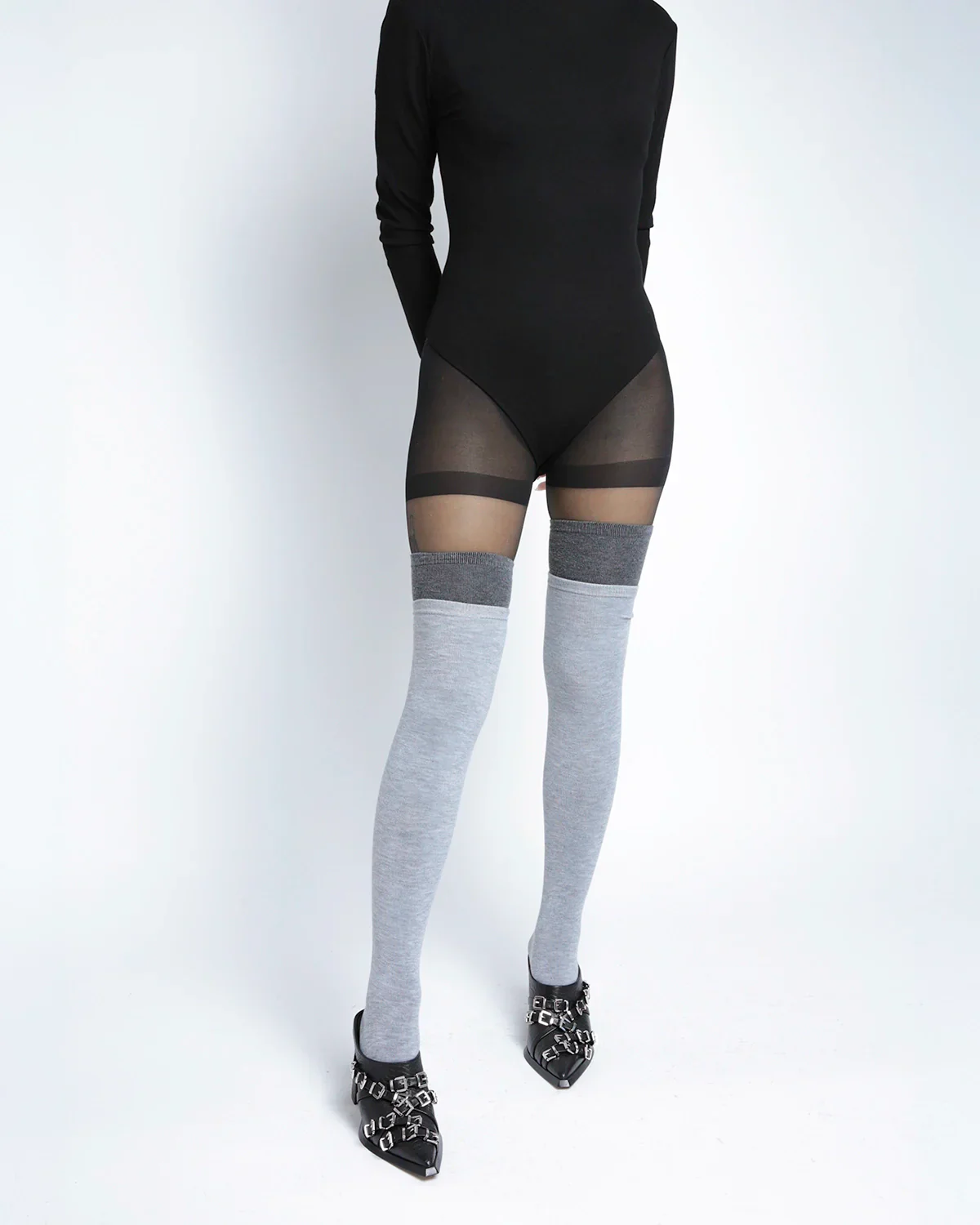 SADI.LOVE JIAH BLACK TUMBLED MULE - Image 5