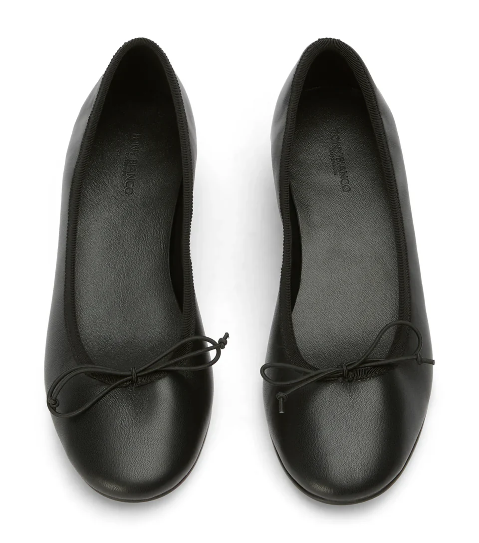 TONY BIANCO MADDIE HEELED BALLET BLACK - Image 3