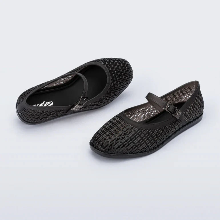 MELISSA HARPER BALLET FLATS IN BLACK