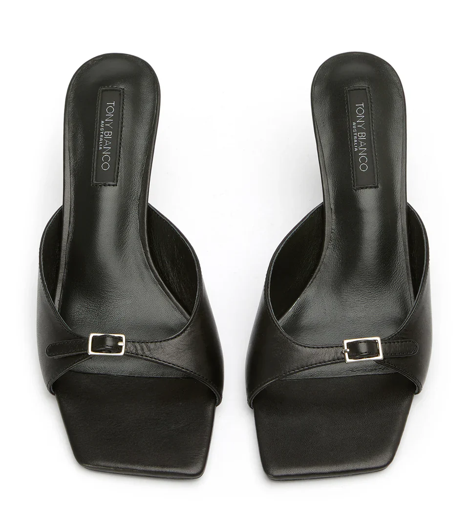 TONY BIANCO RADA BLACK VINTAGE HEELS - Image 3