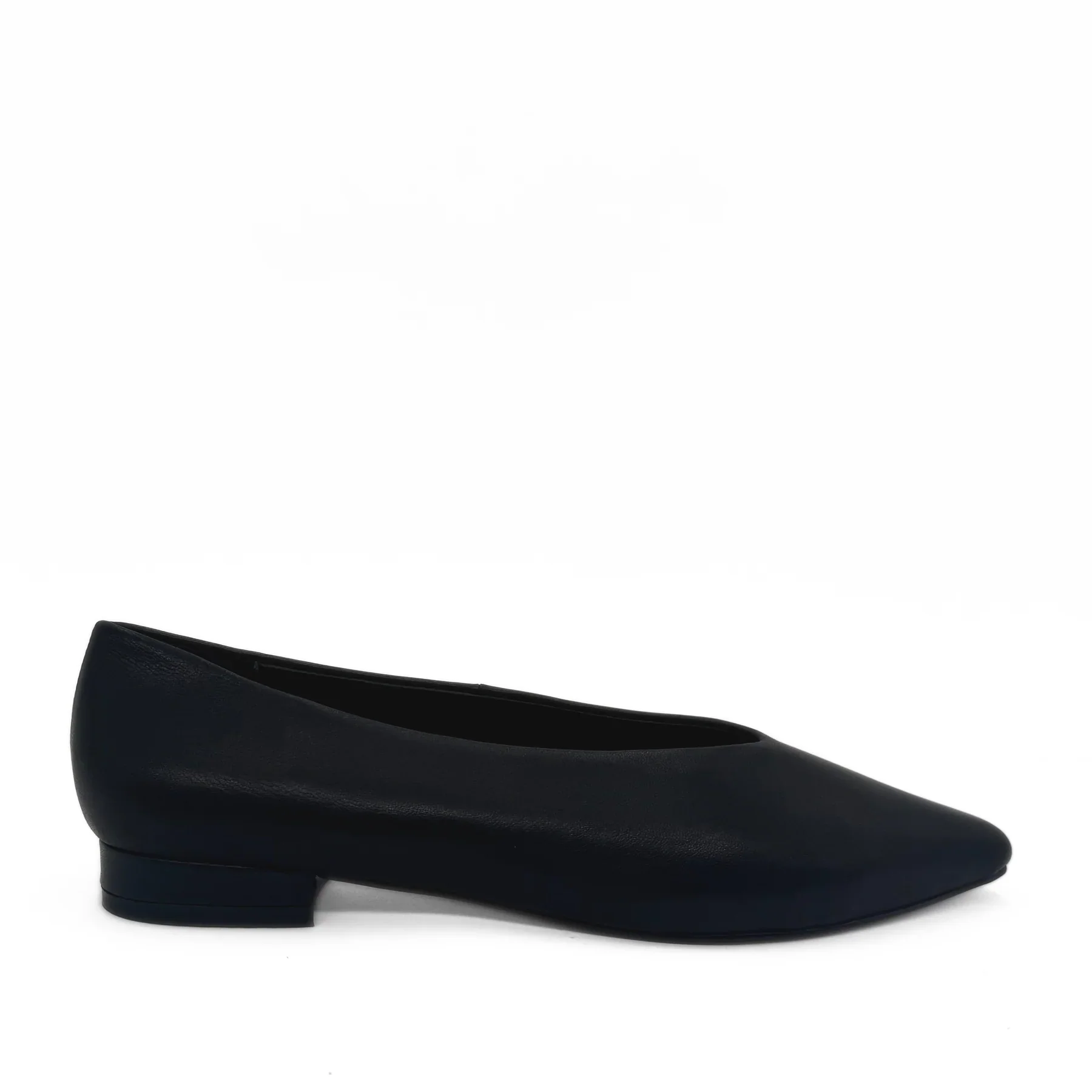 AMIE RAFA REILY POINTED TOE FLAT BLACK LEATHER - Image 5