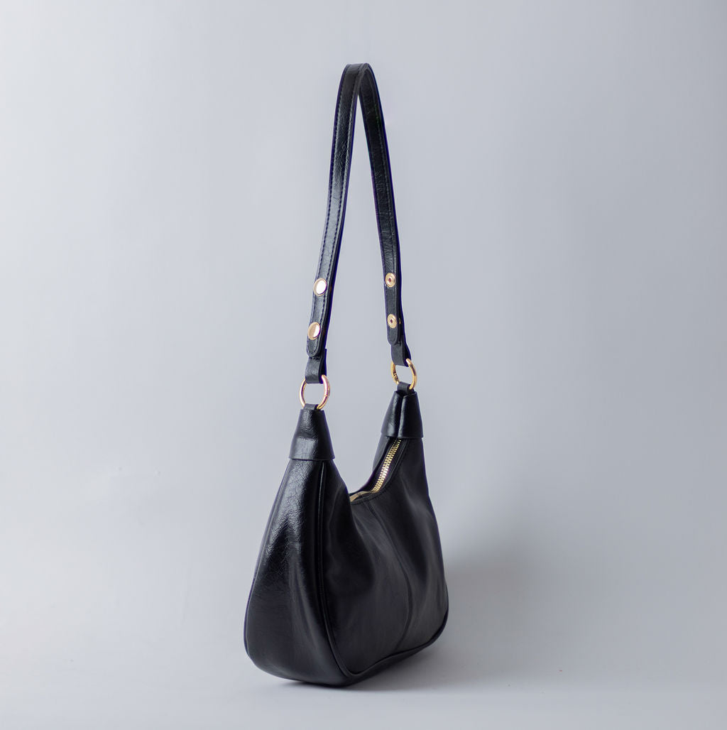 SIMPLE VEGAN SHOULDER-BLACK - Image 5