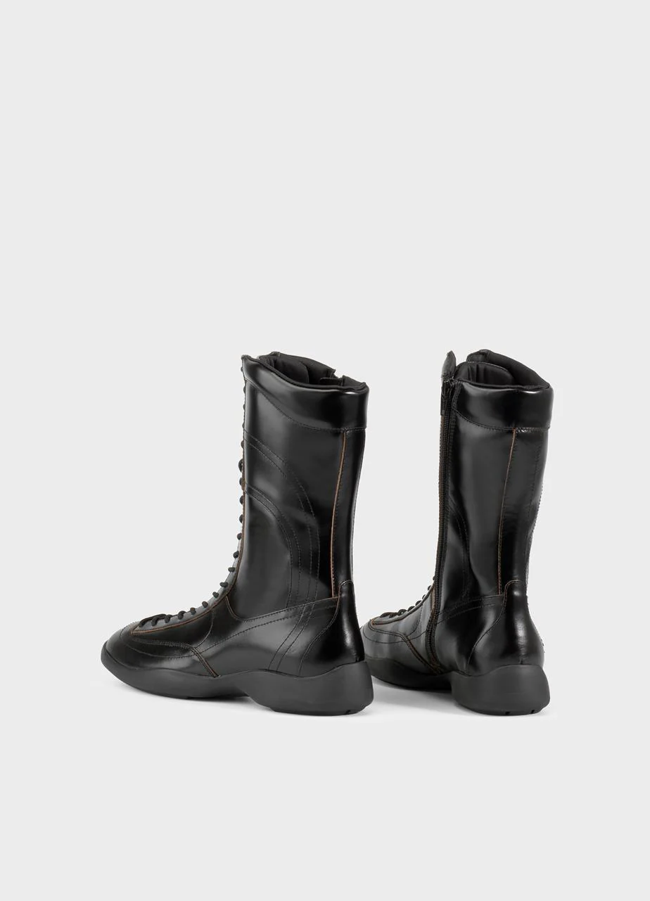 VAGABOND SKY LACE UP BOOT-BLACK - Image 3