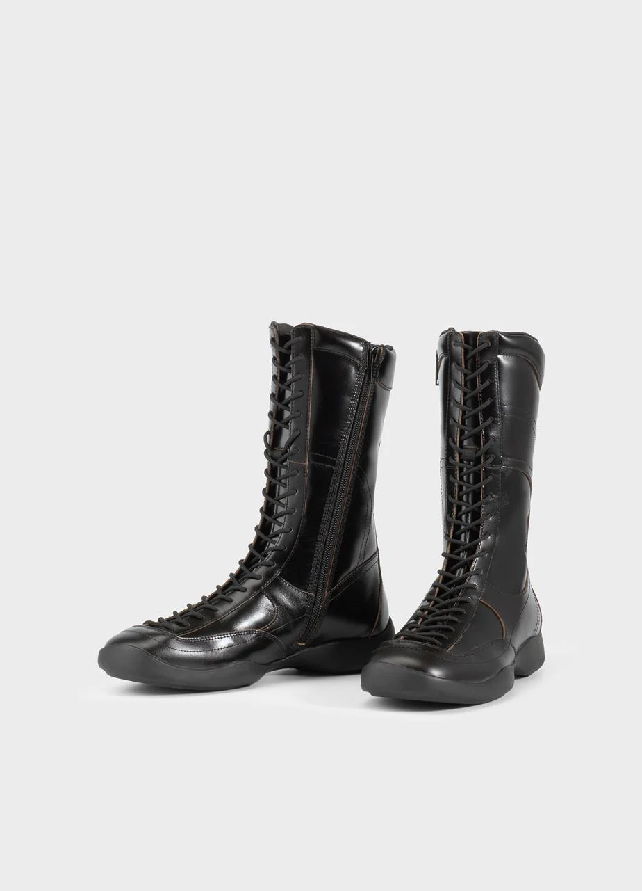 VAGABOND SKY LACE UP BOOT-BLACK - Image 4