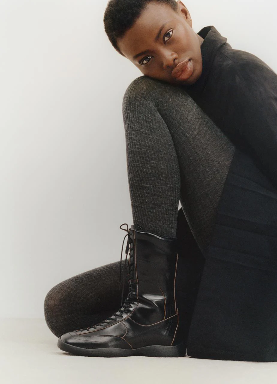 VAGABOND SKY LACE UP BOOT-BLACK - Image 5
