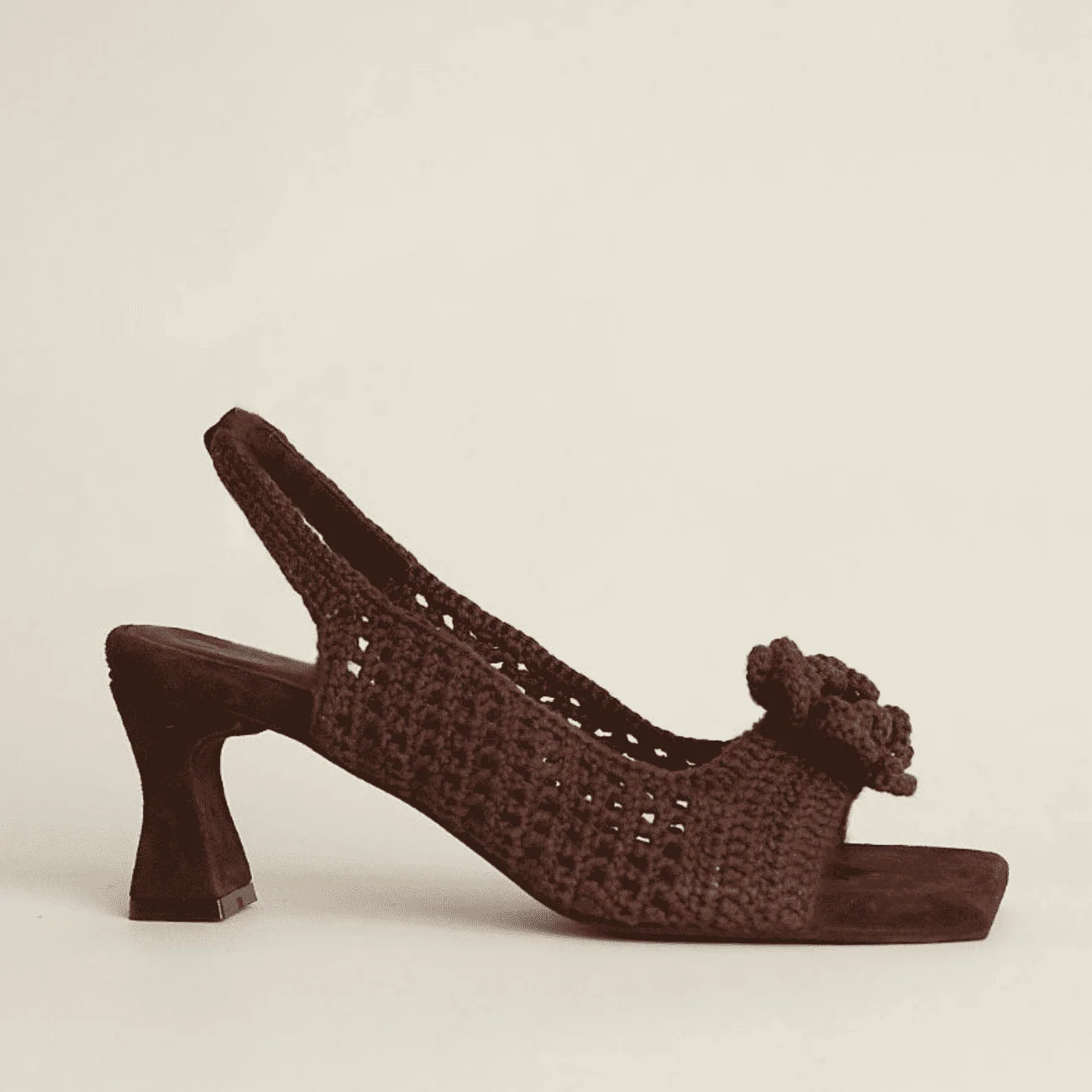 CANELLA TACOS TEJIDOS WOVEN HEELS BROWN