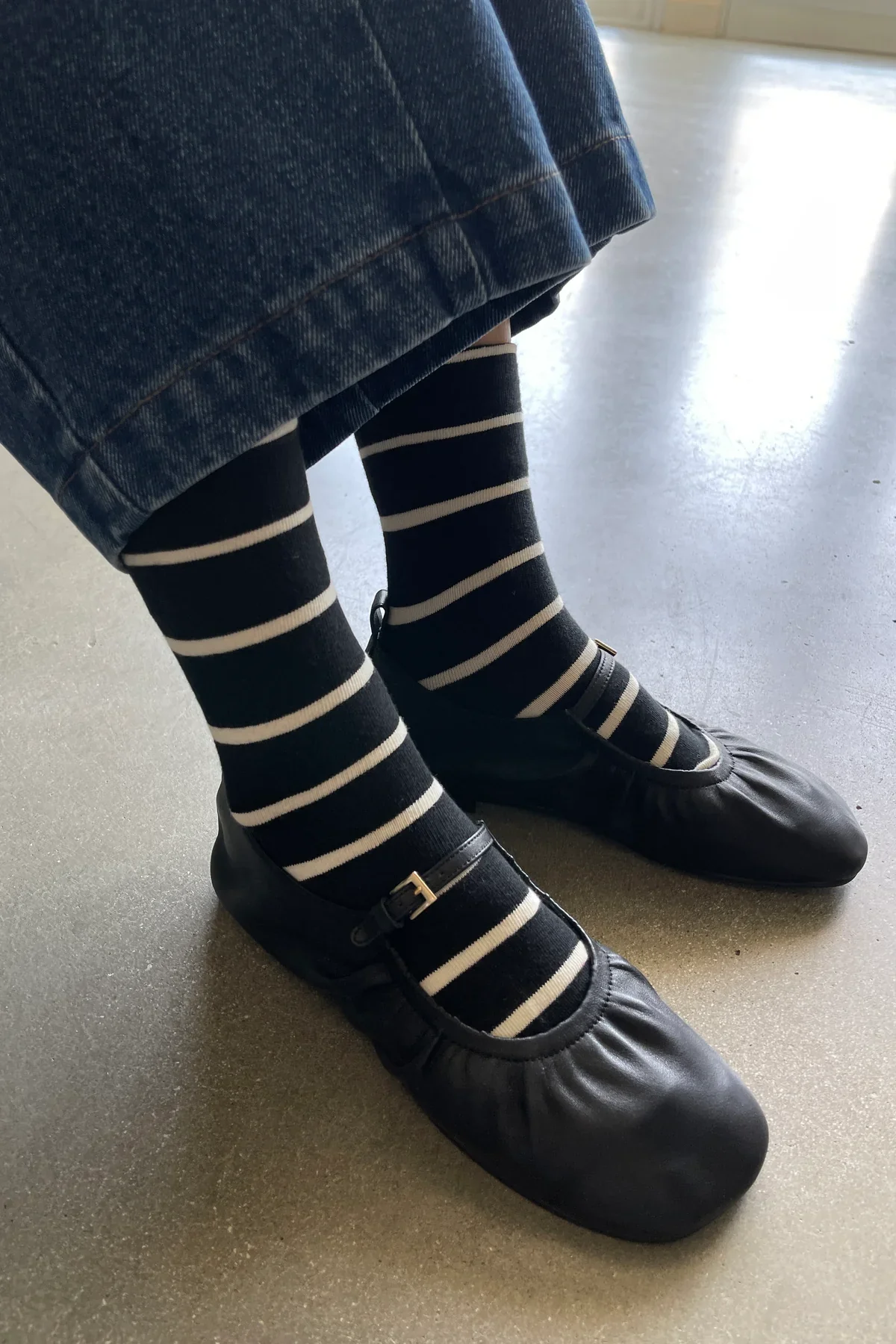 LEBON SHOPPE WALLY SOCKS BLACK - Image 3