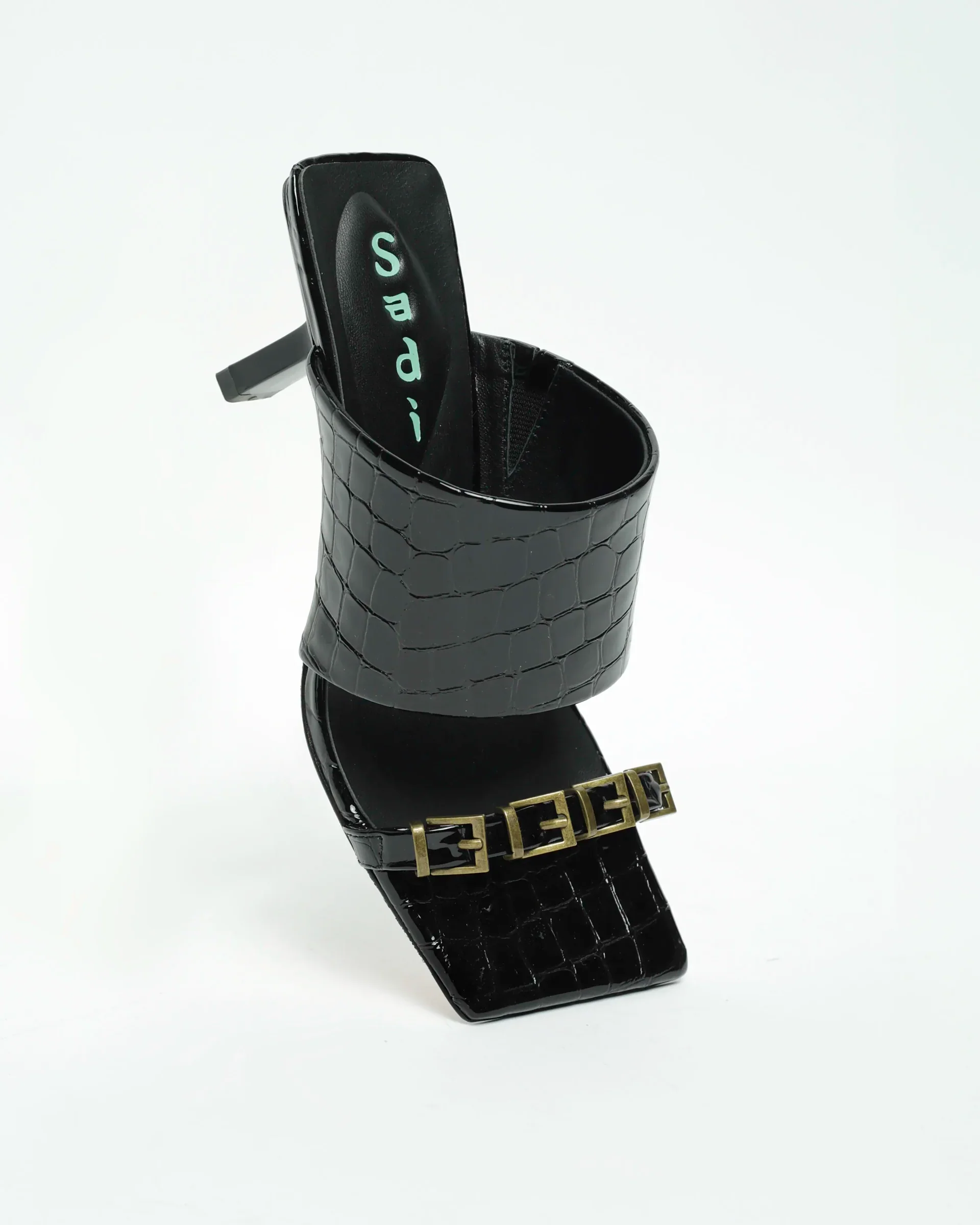 SADI.LOVE YOOMI BLACK CROC SANDAL